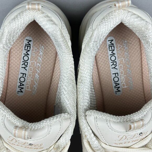 Skechers D'Lites Good Neutral Memory Foam Walking Shoes Womens 10 Off White - Picture 8 of 11
